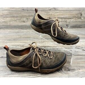 Merrell Mocha Brown Leather Sneaker Shoes Womens 8.5 Lace Up Hiking Gorpcore